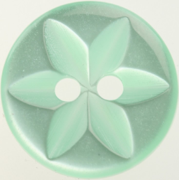 Star Green Button 11mm